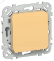 FLITE Выключатель 1-клавишный кнопочный проходной 10А ВС61-2-0-ФлЗ золотарник IEK FI-V18-0-10-1-K90
