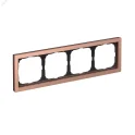 ARTGALLERY PURE 4-постовая РАМКА, МЕТАЛЛ МЕДЬ Systeme Electric GAL312504