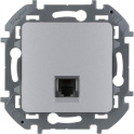Телефонная розетка RJ11 - INSPIRIA - алюминий Legrand 673822
