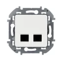 Розетка компьютерная двойная RJ45 категория 5e UTP - Inspiria - белый Legrand 673835
