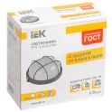 Светильник НПП1302 белый/круг с реш.60Вт IP54 IEK LNPP0-1302-1-060-K01