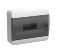 TEKFOR Корпус пластиковый ЩРН-П-12 IP41 черная прозрачная дверь IEK TF5-KP12-N-12-41-K01-K03