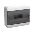 TEKFOR Корпус пластиковый ЩРН-П-12 IP41 черная прозрачная дверь IEK TF5-KP12-N-12-41-K01-K03