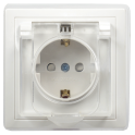 KVARTA Роз. з/к/ш/кр IP44 16А кер РСбш10-3-ККБ-44 бел. IEK ERK70-K01-10-DM-44