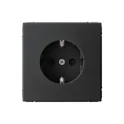 ARTGALLERY РОЗЕТКА с заземлением со шторками, 16А, механизм, КАРБОН Systeme Electric GAL001045