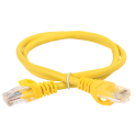 Шнур коммутационный кат.5Е UTP 0,5м желтый GENERICA PC05-C5EU-05M-G