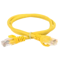 Шнур коммутационный кат.5Е UTP 0,5м желтый GENERICA PC05-C5EU-05M-G