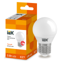 Лампа LED G45 шар 5Вт 230В 3000К E27 IEK LLE-G45-5-230-30-E27