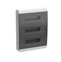 TEKFOR Корпус пластиковый ЩРН-П-54 IP41 черная прозрачная дверь IEK TF5-KP12-N-54-41-K01-K03
