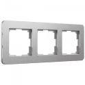 Рамка на 3 поста Platinum алюминий W0032606 Werkel a059215