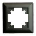 Рамка 1-местная, серия Катрин, PFR00-7001-05, черный STEKKER 39812