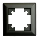 Рамка 1-местная, серия Катрин, PFR00-7001-05, черный STEKKER 39812