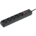 Сетевой фильтр СФ-05К 16А 5 мест 2P+PE/3м 3х1мм2 черный IEK WFP10-16-05-03-ZK-K02
