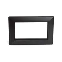 Рамка 2-местная (без перемычки), пластик, , PFR00-7012-05 , серия Катрин, черный STEKKER 50046