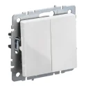 BRITE Выключ. 2-кл. прох. 10А ВС10-2-6-БрБ бел. IEK BR-V22-0-10-K01