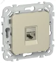 FLITE Розетка компьютерная RJ45 категория 5Е STP РК5е-1-1-ФлШ шампань IEK FI-K11-1-K37