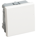 ВКО-21-00-П Выключатель одноклавишный (на 2 модуля) ПРАЙМЕР белый IEK CKK-40D-VO2-K01