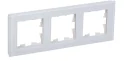 BRITE Рамка 3 -местная РУ-3-2-БрБ стекло белый IEK BR-M32-G-K01