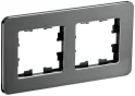 BRITE Рамка 2 поста РУ-2-1-Бр металл титан RE IEK BR-M22-M-01-K48