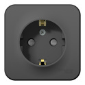 BLANCA О/У РОЗЕТКА с заземлением со шторк. ИЗОЛ.ПЛ., 16А, 250В, АНТРАЦИТ BLNRA01111 Systeme Electric