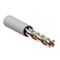 Витая пара TERACOM PRO Cat.6 U/UTP 4 пары solid 23AWG оболочка LSZH нг(А)-HF цвет серый (упак TR EKF