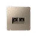 ARTGALLERY РОЗЕТКА двойная компьютерная RJ45+RJ45, кат.6А, механизм, ШАМПАНЬ GAL000 Systeme Electric