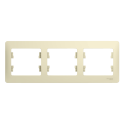 GLOSSA 3-постовая РАМКА, горизонтальная, БЕЖЕВЫЙ Systeme Electric GSL000203