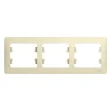 GLOSSA 3-постовая РАМКА, горизонтальная, БЕЖЕВЫЙ Systeme Electric GSL000203
