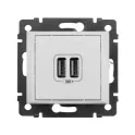 VALENA Розетка двойная USB белая Legrand 770470