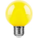 Лампа светодиодная, (3W) 230V E27 желтый G60, LB-371 Feron 25904