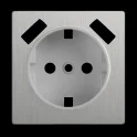 Накладка для розетки USB (cеребряный рифленый) W1179509 Werkel a051365