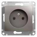Glossa Платина Розетка б/з Systeme Electric GSL001241