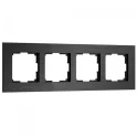Рамка на 4 поста AluMax (черный алюминий) W0043508 Werkel a066332