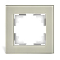 Рамка 1-местная, стекло, серия Катрин, GFR00-7001-07, дымчатый STEKKER 49031