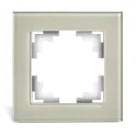 Рамка 1-местная, стекло, серия Катрин, GFR00-7001-07, дымчатый STEKKER 49031