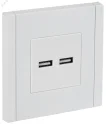 FORTE&PIANO Розетка USB A+A 3,1А FP249 белый IEK FP-U21-D31-K01
