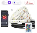 Умная светодиод лента 3м RGBW Connect EKF slswf-3-rgbw
