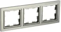 BRITE Рамка 3-местная РУ-3-БрШ шампань IEK BR-M32-K37
