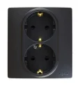Розетка 2X2К+З АНТР ETIKA Legrand 672623