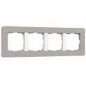 Рамка на 4 поста Split (дымчатый/белый, soft-touch) W0043067 Werkel a067264