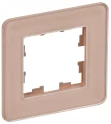 BRITE Рамка 1-мест. РУ-1-2-Бр стекло дым. RE IEK BR-M12-G-41-K97