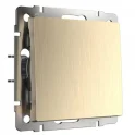 Выключатель одноклавишный проходной (шампань рифленый) W1112010 Werkel a051435