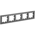 BRITE Рамка 5-мест. РУ-5-БрГ граф. IEK BR-M52-K53