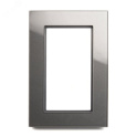 Рамка 2-местная (без перемычки), стекло, серия Катрин, GFR00-7012-06, графит STEKKER 39570