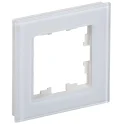 BRITE Рамка 1-мест. РУ-1-2-БрБ стекло бел. IEK BR-M12-G-K01