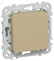 FLITE Выключатель 1-клавишный кнопочный проходной 10А ВС61-2-0-ФлХ хаки IEK FI-V18-0-10-1-K59
