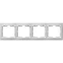 KVARTA Рамка 4-мест. горизонт. РГ-4-КБ бел. IEK EMK40-K01-DM