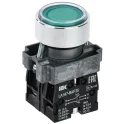 Кнопка LA167-BAF35 d=22мм 1з+1р зеленая IEK BBT20-BAF35-3-22-67-K06