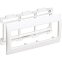 Рамка и суппорт на 6 модулей 75мм "ПРАЙМЕР" белый IEK CKK-40D-RSU6-075-K01