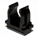 Держатель с защелкой, д.16мм, черный DKC 51016N
